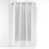 Image de Douceur d'Intérieur, Voilage à Oeillets (140 x 240 cm) Opalia Blanc, Voile Sablé Fils Chenille