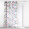 Image de Douceur d'Intérieur, Voilage à Oeillets (140 x 240 cm) Fantasia Blanc, Voile Sablé Imprimé