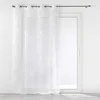 Image de Douceur d'Intérieur, Voilage à Oeillets (140 x 240 cm) Edenia Blanc, Voile Sablé Brodé