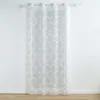 Image de Douceur d'Intérieur, Voilage à Oeillets (140 x 240 cm) Levita Blanc, Voile Tissé Appliqué