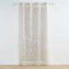 Image de Douceur d'Intérieur, Voilage à Oeillets (140 x 280 cm) Karla Taupe, Voile Tissé Appliqué