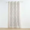 Image de Douceur d'Intérieur, Voilage à Oeillets (140 x 280 cm) Berry Taupe, Voile Sablé Brodé