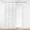 Image de Douceur d'Intérieur, Voilage à Oeillets (140 x 240 cm) Janice Blanc, Effet Lin Tissé