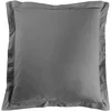 Image de douceur d'intérieur, Taie d'Oreiller (63 x 63 cm) Lina Anthracite, 100% Coton