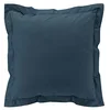 Image de douceur d'intérieur, Taie d'oreiller (63 x 63 cm) Percaline Bleu Nuit, 100% Percale de Coton