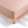 Image de Douceur d'intérieur - Drap housse 100% percale de coton Percaline nude 140x190 cm