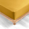 Image de Douceur d'intérieur - Drap housse 100% percale de coton Percaline curry 180x200 cm