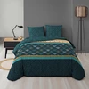 Image de Douceur d'intérieur - Parure housse de couette réversible Triade bleu vert 240x220 cm