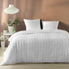 Image de Douceur d'intérieur - Parure housse de couette blanche 240x220 cm
