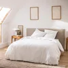 Image de Douceur d'intérieur - Parure housse de couette Meline blanche 240x220 cm