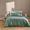 Image de Douceur d'intérieur - Parure housse de couette Linella sauge 240x220 cm