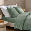 Image de Douceur d'intérieur - Drap housse Linella sauge 160x200 cm