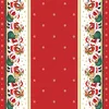 Image de DOULITO Toile cirée au mètre - Largeur 140 cm - Père Noel et Flocons - Rouge