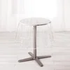 Image de Douceur d'Intérieur, Nappe Cristal (Diamètre 180 cm) Garden Blanc, PVC Uni 15/100E