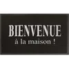 Image de Tapis Deco 1740410 Maison Tapis d'Entrée PVC Noir/Gris 75 x 45 x 75 cm
