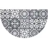 Image de Déco Tapis LISBONNE Tapis d'Entrée Demi-Lune, PVC, Multicolore, 75x45 cm