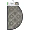Image de douceur d'intérieur, Tapis Demi-Lune (45 x 75 cm) Emilio Gris, Relief Caoutchouc