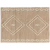Image de Douceur d'intérieur, Tapis Rectangle (120 x 170 cm) Floty Blanc, Jute Uni & Laine & Coton Uni