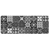 Image de Douceur d'Intérieur Tapis De Cuisine D'intérieur Rectangle en Mousse Imprimé Mosaïque salou- Gris - 45 X 120 Cm