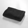 Image de Douceur d'Intérieur, Serviette de Toilette (50 x 90 cm) Tendresse Noir, Eponge Unie 100% Coton