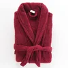 Image de Douceur d'Intérieur, Peignoir (Taille Unique) Tendresse Rubis, Eponge Unie 100% Coton