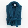 Image de Douceur d'Intérieur, Peignoir (Taille Unique) Tendresse Saphir, Eponge Unie 100% Coton