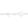 Image de Douceur d'Intérieur, Tringe Extensible en Kit Complet (120 < 210 cm) Twisty Blanc/Or, Patiné