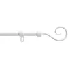Image de Douceur d'Intérieur, Tringe Extensible en Kit Complet (120 < 210 cm) Arabesque Blanc, Peint