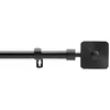 Image de Douceur d'Intérieur, Tringe Extensible en Kit Complet (120 < 210 cm) Sarita Noir, Peint