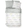 Image de Today - Parure de lit Sunshine 6.23 imprimé Blanc Graphique 260x240 cm - Coton - Blanc - Géométrique - 57 Fils/cm²