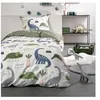 Image de TODAY Parure de lit Housse de Couette 140x200 + 2 taies d'oreiller 63x63-1 Personne - Happy 4.11 - Vert