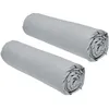 Image de Lot de 2 draps housses TODAY Essential - 90 x 190 cm - 1 personne - 100% Coton - Acier