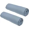 Image de Lot de 2 draps housses TODAY Essential - 90 x 190 cm - 1 personne - 100% Coton - Denim