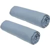 Image de Lot de 2 draps housses TODAY Essential - 160 x 200 cm - 2 personnes - 100% Coton - Denim