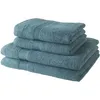 Image de 2 Serviettes de bain TODAY 50x90 + 2 Draps de bain 70x130 cm 100% Coton - Paon