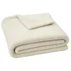 Image de Plaid Teddy Creme 130/180 Polyester Matcha + Moka