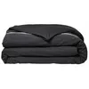 Image de TODAY Parrure de lit Prestige - 240 x 260 cm - 2 Personnes - 100% Percale Finition Dentelle - Fusain