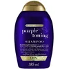 Image de OGX Shampooing Purple Toning - 385 ml - Cheveux blonds naturels - Shampooing à la kératine, figue et iris, il neutralise les tons jaunes indésirables