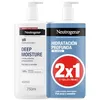 Image de Neutrogena Lotion corporelle hypoallergénique formule norvégienne hydratation profonde (paquet de 2 x 750 ml), crème hydratante pour le corps pour peaux sèches et sensibles avec technologie Pro