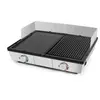 Image de Plancha électrique RIVIERA ET BAR PRO QPL800 inox 2 brûleurs à poser, 48x38 cm