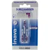 Image de Inava Brossettes 3 Recharges Trio Compact violet - 6 à 4 mm Espace Interdentaire Large lot de 4 x 3 = 12 recharges