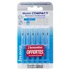 Image de Inava Brossettes 0,8mm Mono Compact Espaces Étroits Bleu 4 unités + 2 Offertes