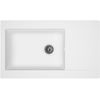 Image de Evier 1 grand bac, 1 égouttoir blanc L. 86 cm EINNA