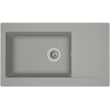 Image de Evier 1 grand bac, 1 égouttoir gris L. 86 cm EINNA