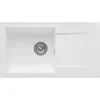Image de STRADOUR Evier à encastrer EINNA en SMC BLANC UNI - 17 1 bac dim. 78 * 435 cm vidage manuel