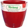 Image de Pot de fleurs avec réserve deau - RIVIERA - EVA NEW Rond - Ø 36 x H 33 cm - Rouge