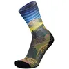 Image de Rywan No Limit Graphik Chaussettes de trail et de randonnée à motif, tige haute, Esprit Montagne Blue, 41-43