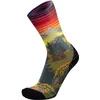 Image de RYWAN No Limit Graphik Chaussettes de trail et de randonnée à motif, tige haute, Esprit Montagne Red, 46-48