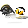 Image de OZAKI - Kit Protection 9102130 - Tronçonnage & Débroussaillage - Casque Anti Bruit 26dB, Ecran De Protection Grillagé Relevable Classe F 45m/s, Lunettes De Protection EN166 F, Gants De Manutention