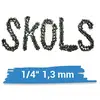 Image de Carving SKOLS.de Chaîne de tronçonneuse 1/4" 1,3 mm 64 TG 30 cm pour Echo, Makita, Zenoah